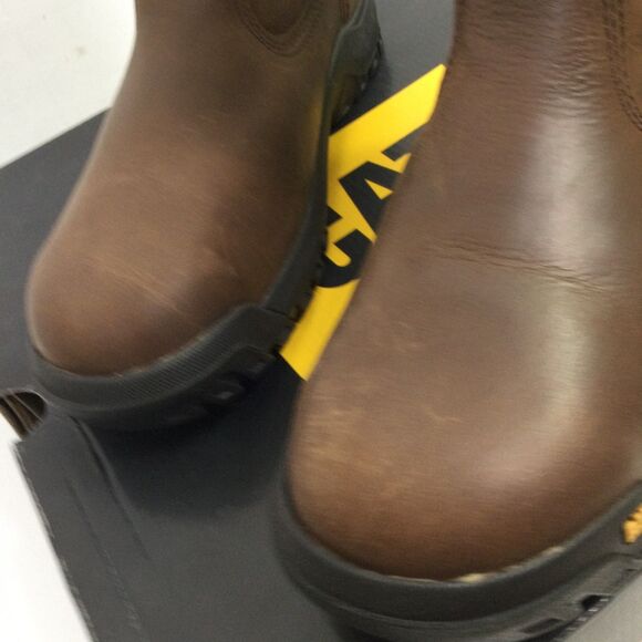 Caterpillar Work Boots Mens 8.5 M Summer Brown Drawbar Pull-On Steel Toe P91155 - Picture 4 of 10